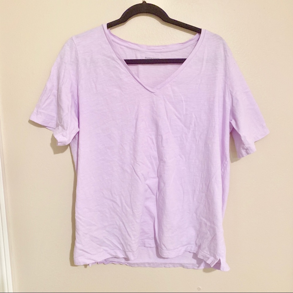 Eileen Fisher basic lavender T-shirt short sleeve